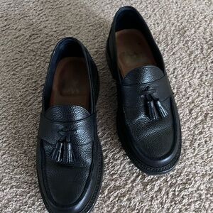 Blackstock & Weber Black Tassel Loafers